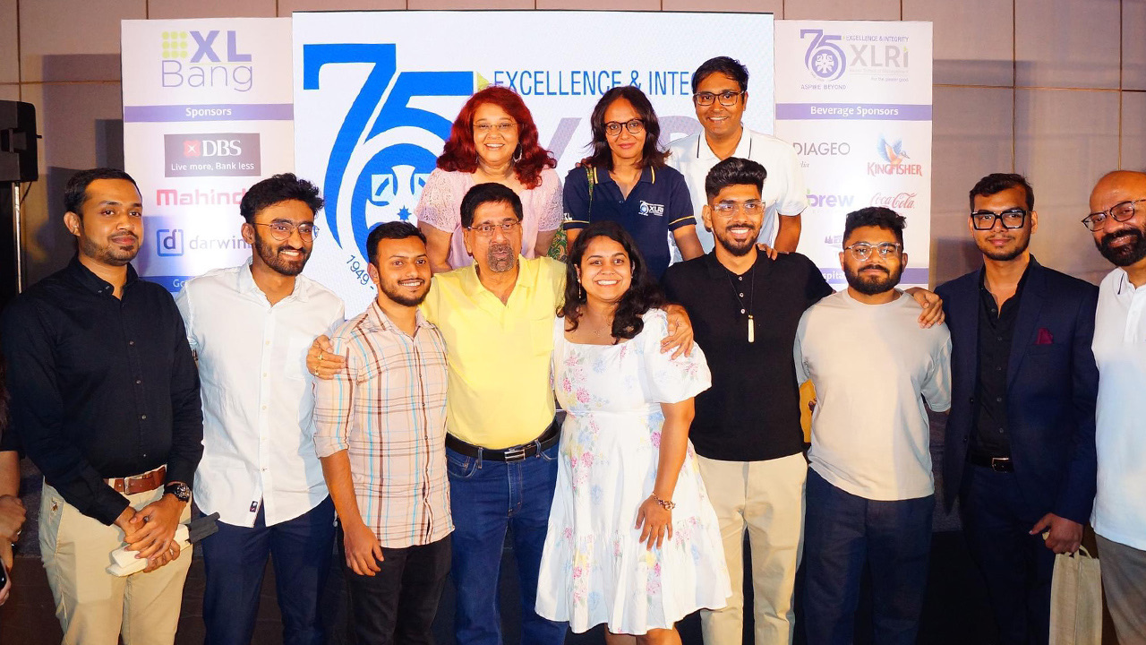 Group photo from the XLRI 75th-anniversary alumni summer meet
